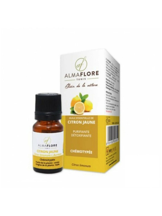 ALMAFLORE HUILE ESSENTIELLE DE CITRON JAUNE10 ML