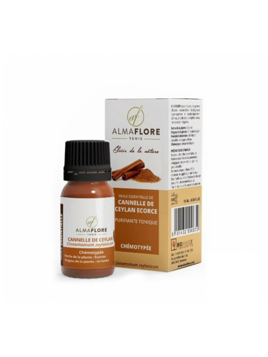 ALMAFLORE HUILE ESSENTIELLE DE CANNELLE DE CEYLAN 10 ML