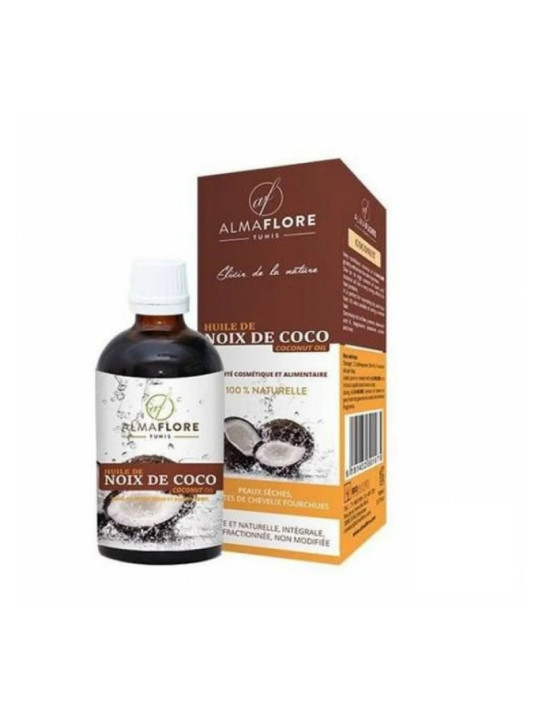 ALMAFLORE HUILE DE NOIX DE COCO 100 ML