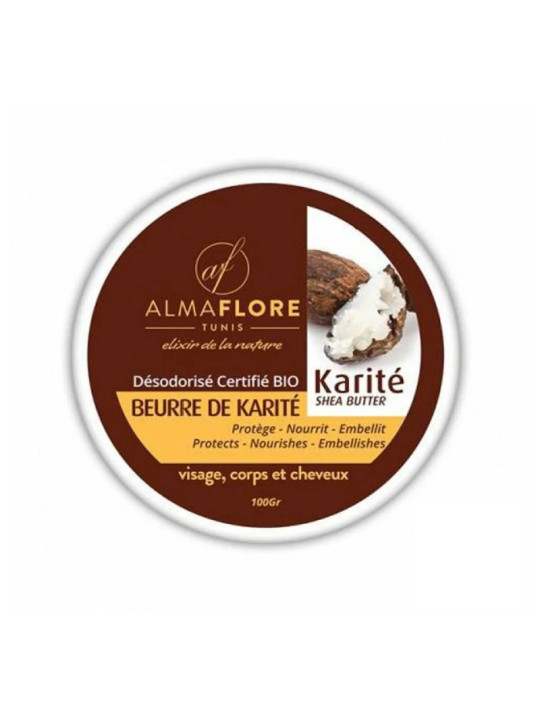 ALMAFLORE BEURRE DE KARITE DESODORISE 100 GR