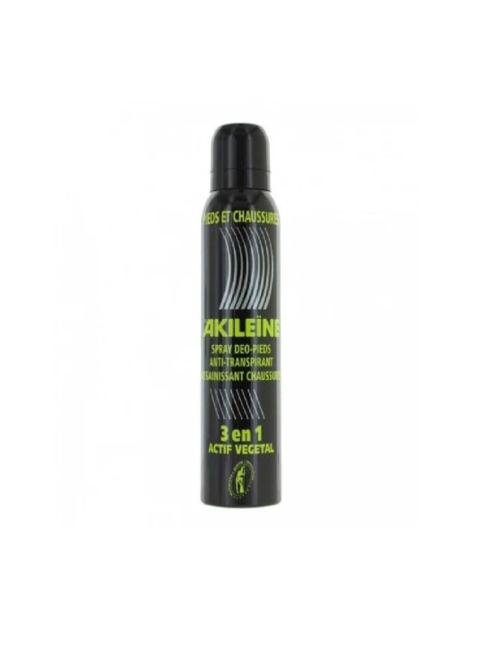 AKILEINE spray noir deodorant pieds anti transpirant 150ml