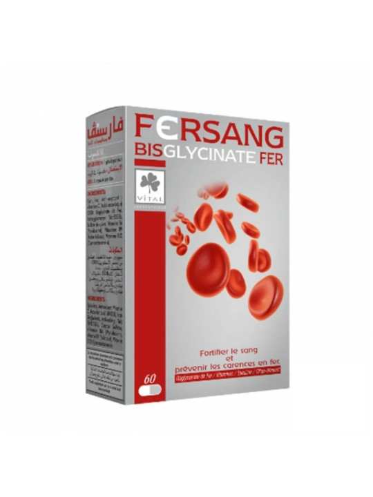VITAL FERSANG Bisglycinate de Fer 60 Gelules