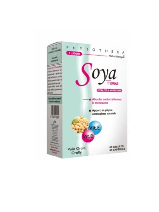 PHYTOTHERA SOYA FEMME - 60 GELLULES