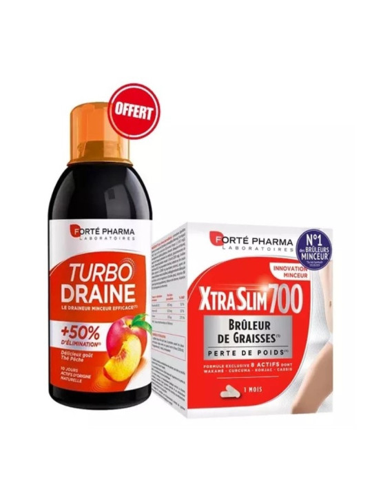 FORTE PHARMA XTRA SLIM 700 B/120 + TURBO DRAINE 500ML GRATUIT