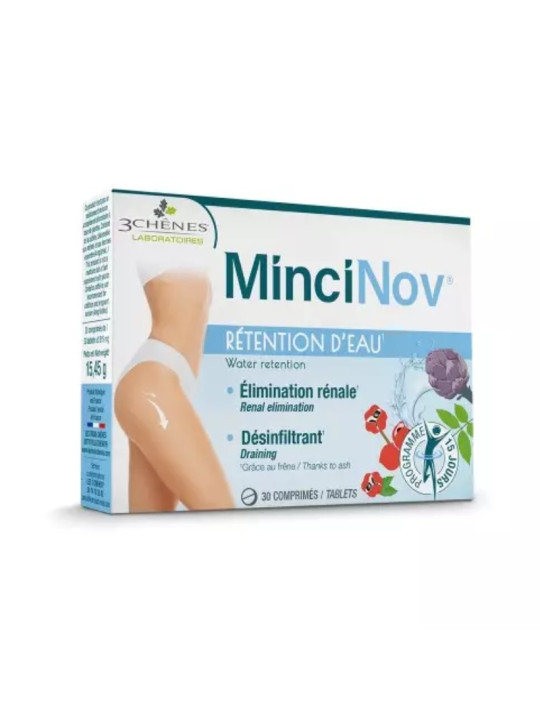 3 CHENES ANTI EAU DESINFILTRANT  & AMINCISSANT 30 Comprimes MINCINOV