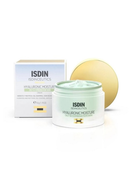 ISDIN ISDINCEUTICS CREME HYDRATANTE A BASE D'ACIDE HYALURONIQUE PEAUX MIXTES A GRASSES 50G