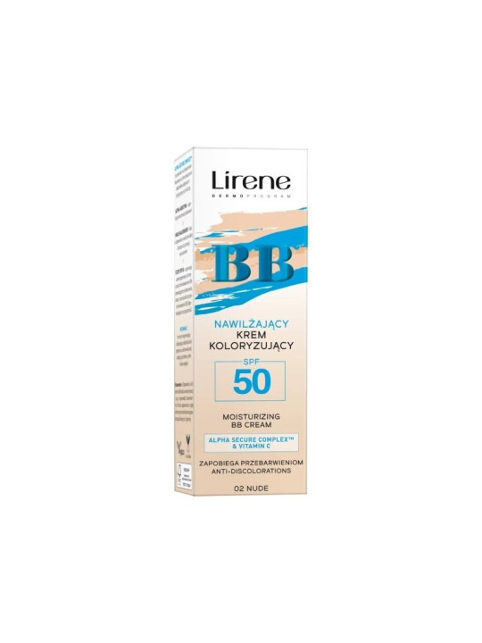 LIRENE BB moisturizing cream, SPF50, 02 Nude (30 ml)