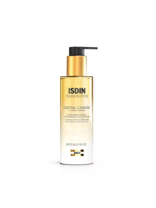 ISDIN Isdinceutics Essential Cleansing Huile Nettoyante et Démaquillante Visage 200ml