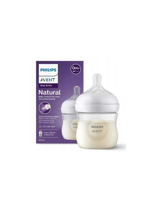 AVENT BIB NATURAL 0M+ 125ML SCF900/01