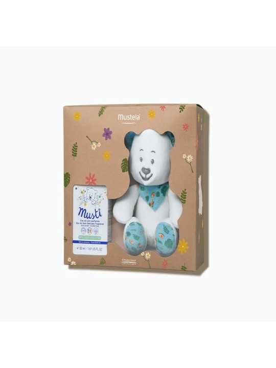 MUSTELA Coffret Musti unisexe Eau de Soin Parfumée 50ml avec Doudou offert