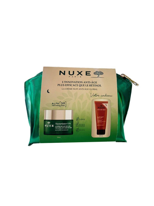 NUXE TROUSSE NUXURIANCE LA CREME NUIT ANTI-AGE GLOBAL + GEL 100ML GRATUIT + TROUSSE