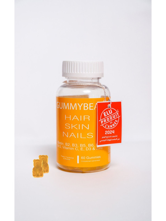 Gummy Bear Hair Skin Nails Vitamins 60 Gummies