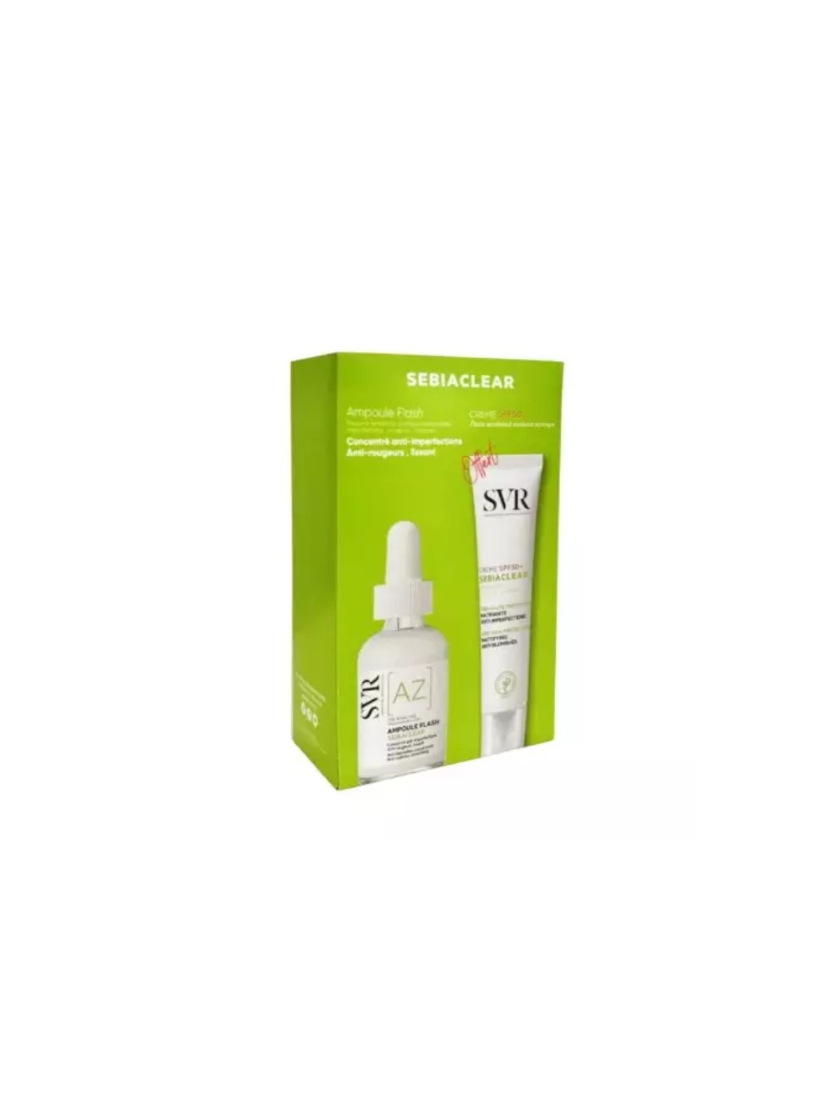 SVR Coffret Sebiaclear Ampoule Flash 30 ml + Sebiaclear spf 50+ 40 ml Offert