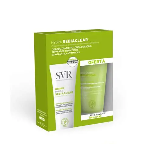 SVR sebiaclear hydra creme 40ml + CREME LAVANTE SEBIACLEAR OFFERTE