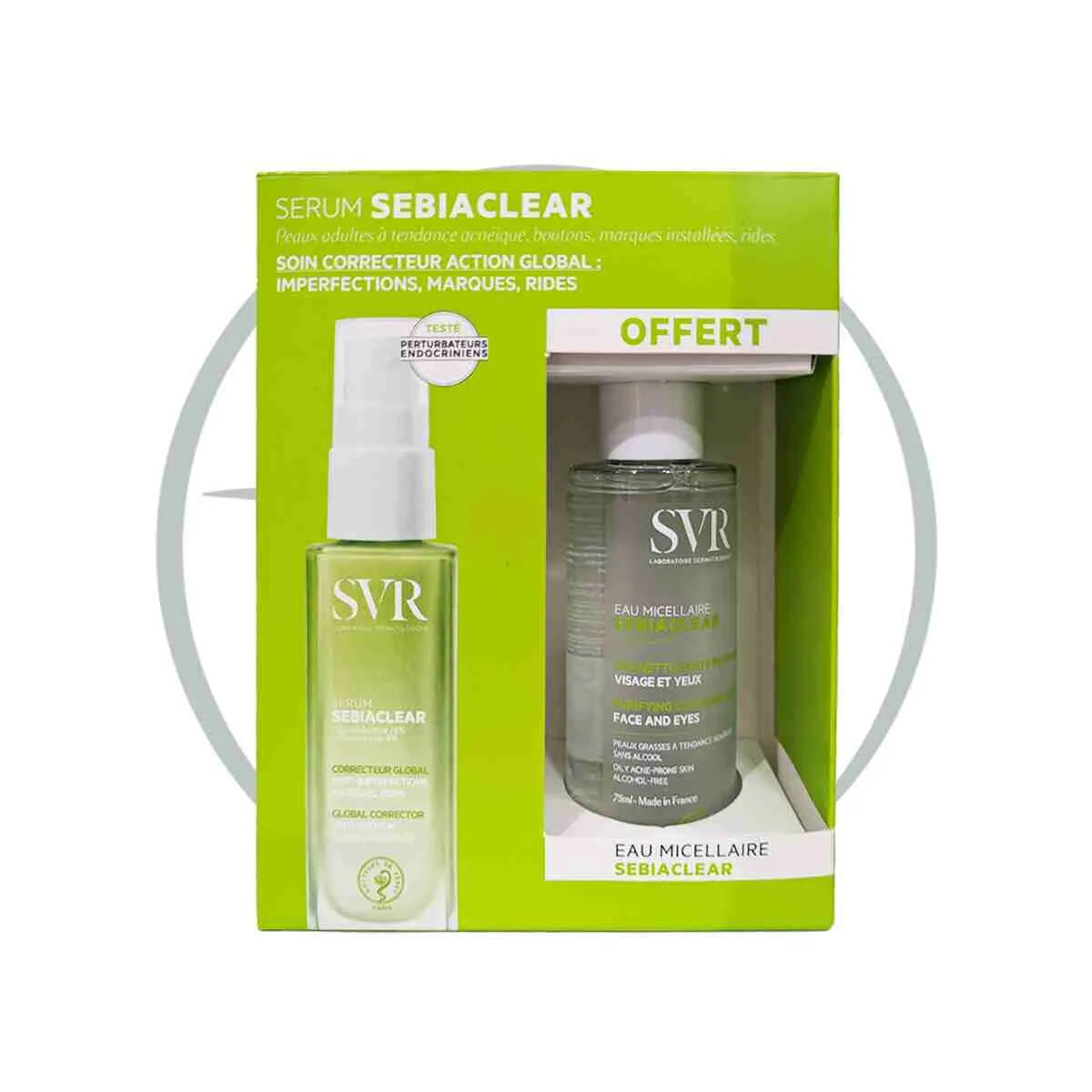 SVR sebiaclear serum 30 ml + EAU MICELLAIRE SEBIACLEAR OFFERTE