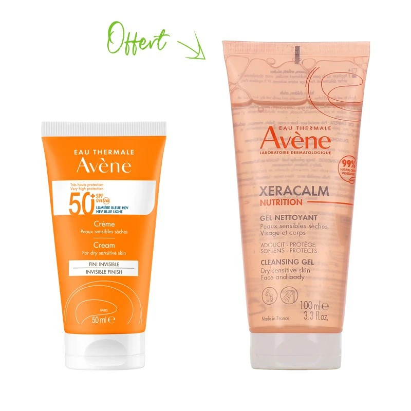 AVENE Pack Crème SPF50+Gel Net Xeracalm OFFERT