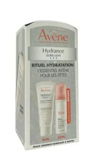 AVENE RITUEL HYDRATATION HYDRANCE LÉGÈRE + MOUSSE NETTOYANTE 50ML OFFERTE