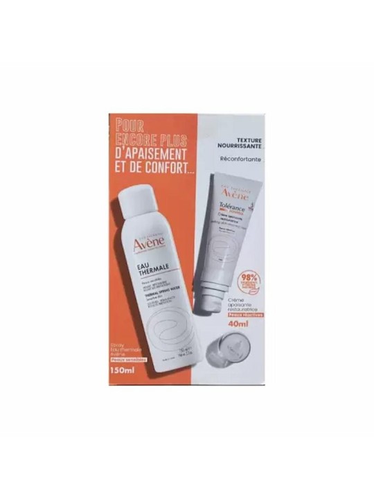 AVENE COFFRET CONTROLE TOLERANCE CREME APAISANTE 40ML+EAU THERMALE 150ML (OFFERT)