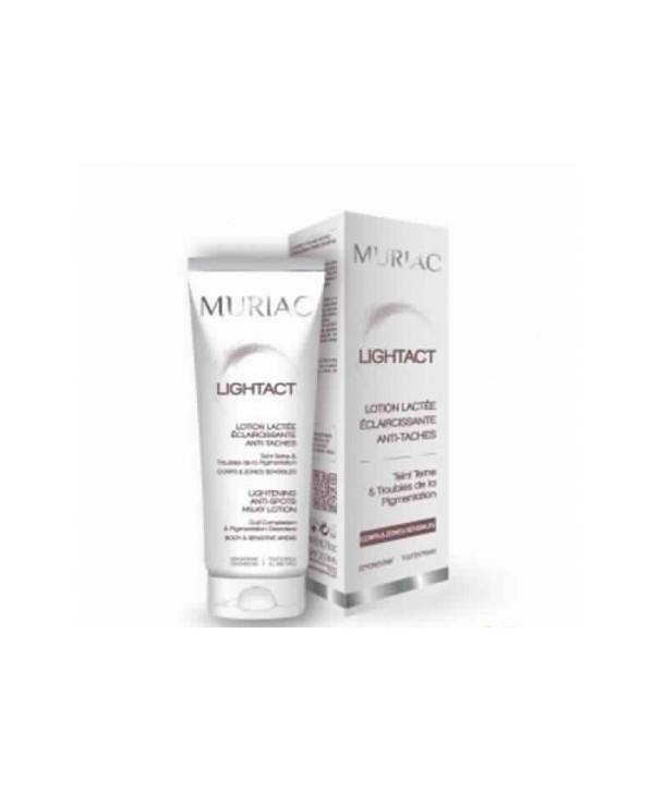 MURIAC LIGHTACT LOTION LACTÉE ÉCLAIRCISSANTE ANTI-TACHES corps et zone sensibles, 200 ml