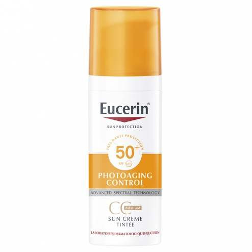 EUCERIN SUN PHOTOAGING CONTROL GEL CREME TEINTE MEDIUM SPF50+ 50ML