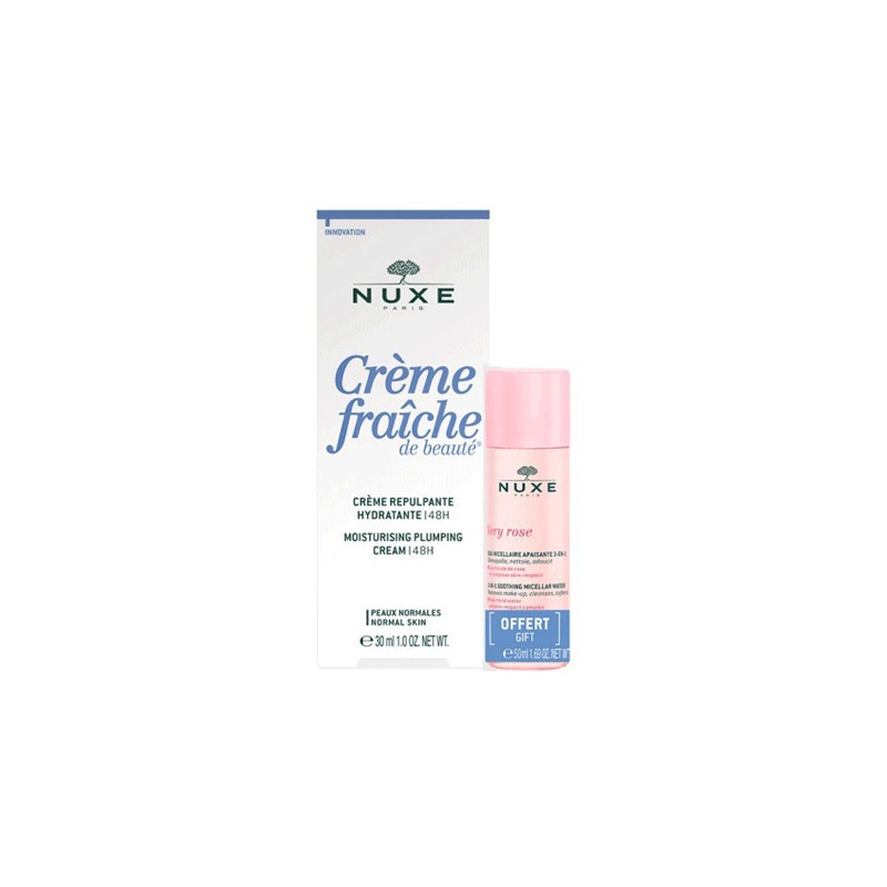 NUXE CREME REPULPANTE HYDRATANTE 30ML+EAU MICELLAIRE 50ML