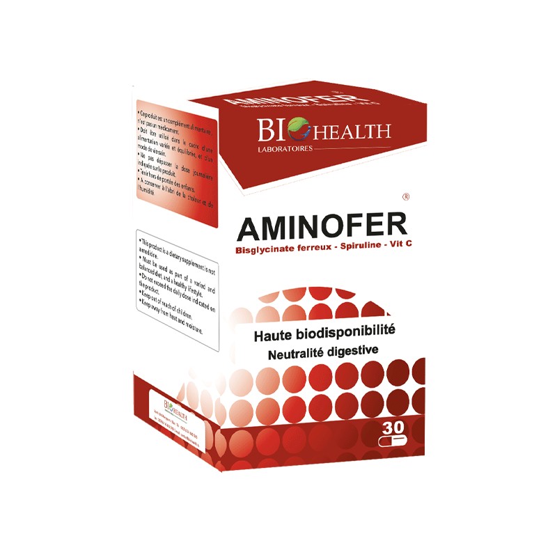 BIOHEALTH AMINOFER 30 GELULES