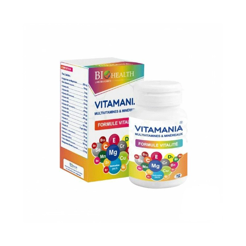 BIOHEALTH VITAMANIA MULTIVITAMINES & MINERAUX 30 GELULES