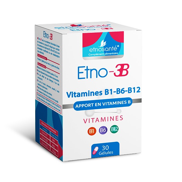 ETNOSANTE ETNO-3B APPORT EN VITAMINES B 30 GELULES