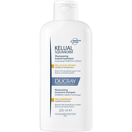 DUCRAY KELUAL SQUANORM SHAMPOOING PELLICULES SECHES 200ML