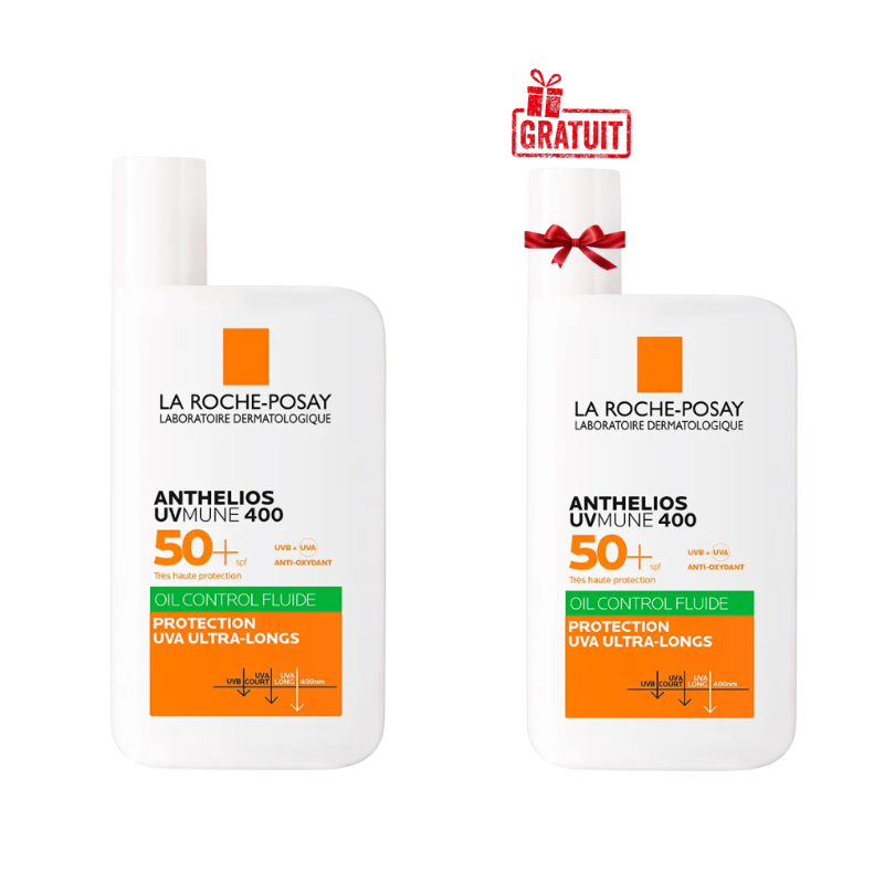 LA ROCHE POSAY ANTHELIOS UVMUNE 400 FLUIDE OIL CONTROL SPF50+ 50ML+(LE 2 EME OFFERT)