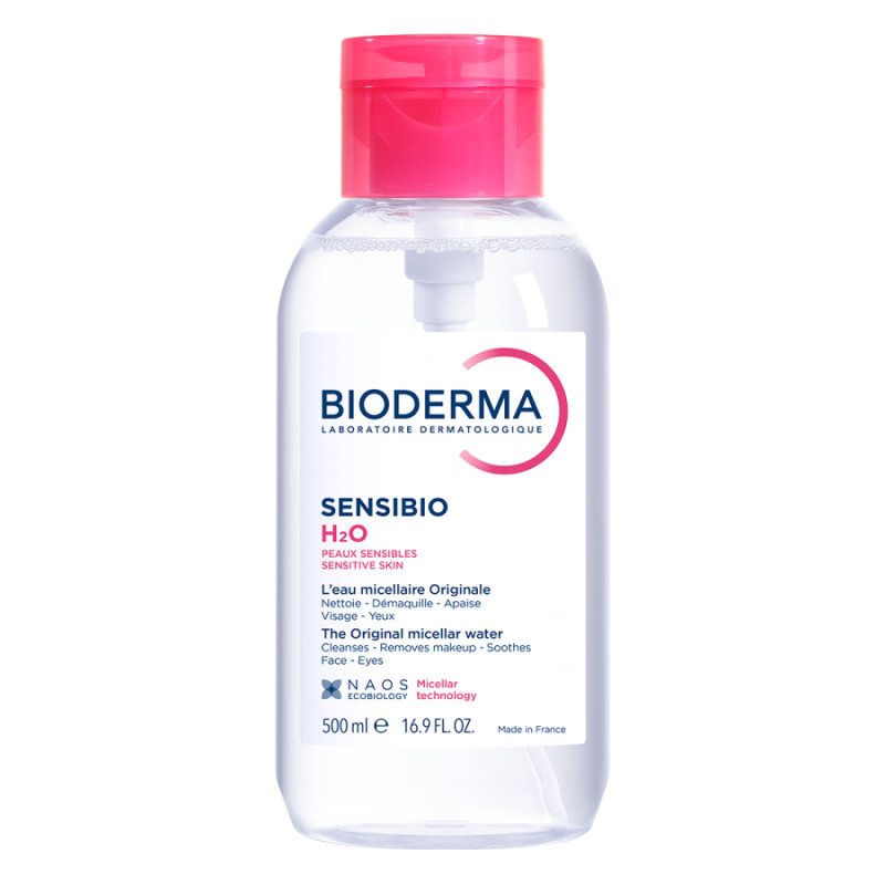BIODERMA SENSIBIO H2O EAU MICELLAIRE POMPE INVERSEE 500ML