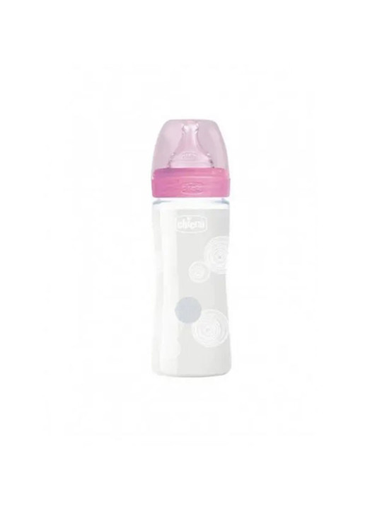 CHICCO BIB EN VERRE 240ML GIRL ROSE REF.28721100