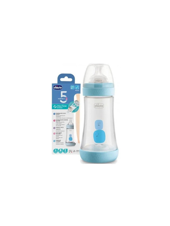 CHICCO BIB PLAS PERFECT5 240ML BOY / 20223200040