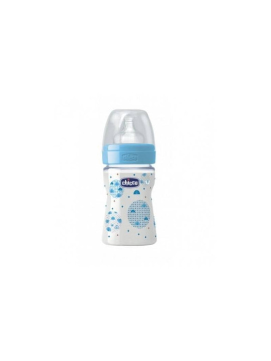 CHICCO BIB PLASTIC 150ML BLEU 286112