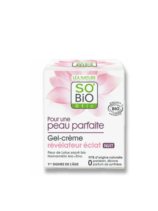 SO BiO GEL CREME REVELATEUR ECLAT NUIT 50ML