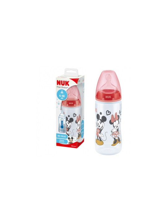 NUK BIBERON PLASTIQUE MICKEY +6M 300ML