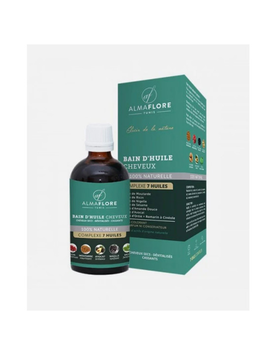ALMAFLORE BAIN HUILE POUR CHEVEUX 125 ML