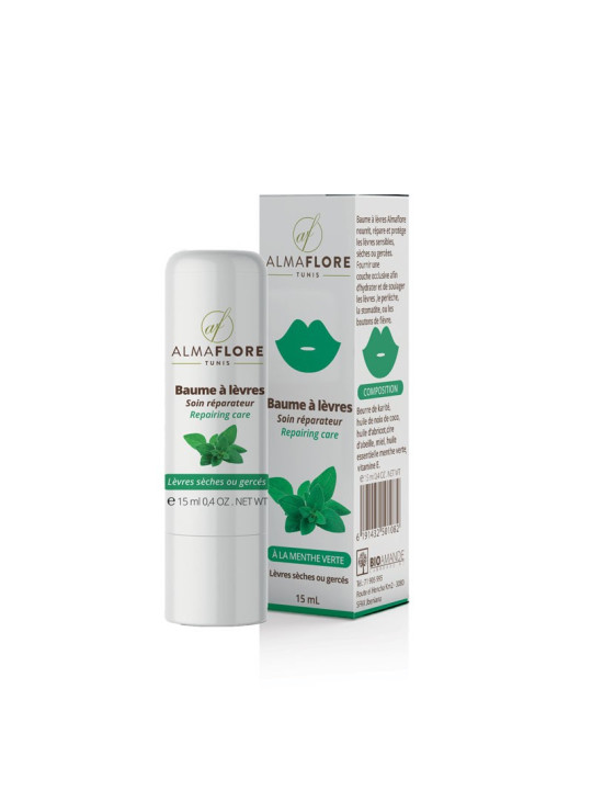 ALMAFLORE BAUME A LEVRES MENTHE 15 ML