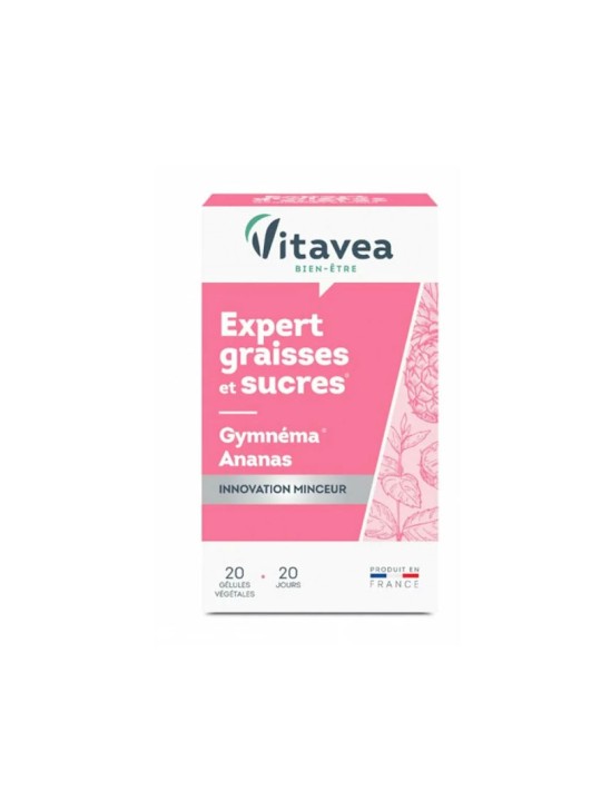 VITAVEA EXPERT GRAISSES ET SUCRES 20 gélules