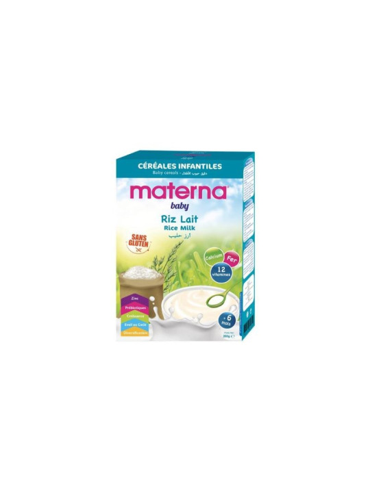 MATERNA FARINE RIZ LAIT 200GR