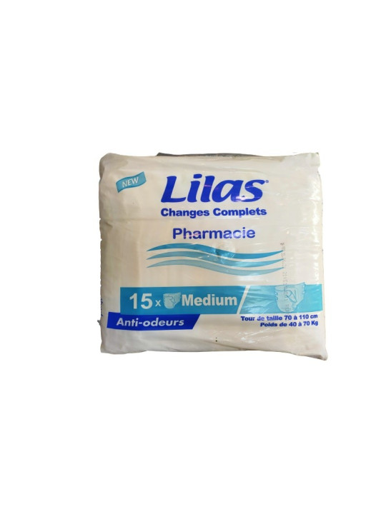 LILAS COUCHE ADULTE MEDIUM BOITE DE 15