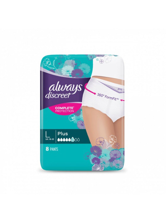 ALWAYS DISCREET PLUS "L" / 8 CULOTTES