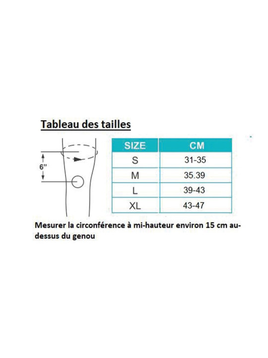 TYNOR ATTELLE GENOU AMOVIBLE LONG D11. D28 L 55CM
