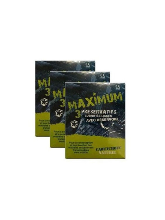 PRESERVATIF MAXIMUM NATUREL VERT B/3