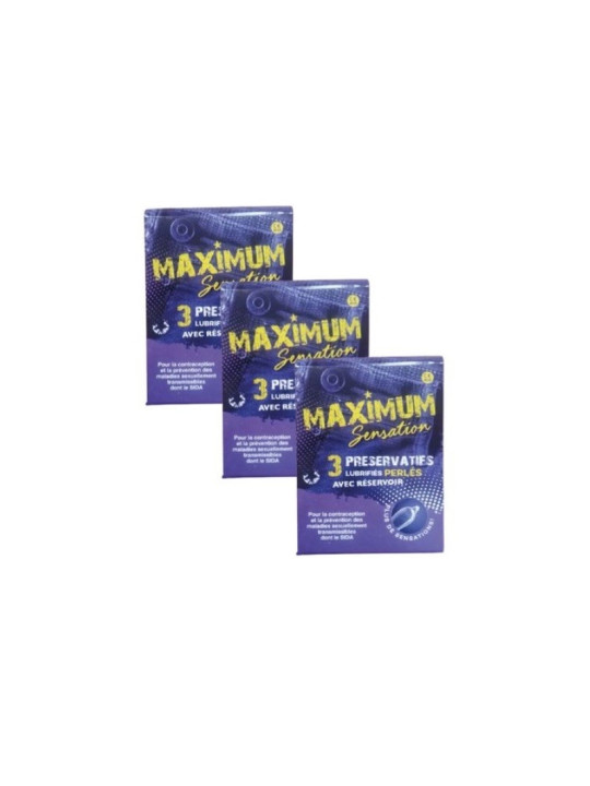 PRESERVATIF MAXIMUM SENSATION B/3