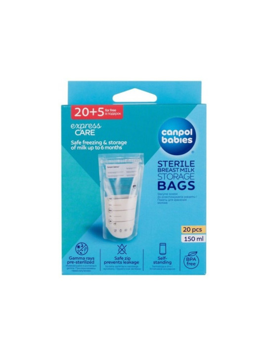 CANPOL SAC CONGELATION 150ML 20 pièces + 5 gratuits