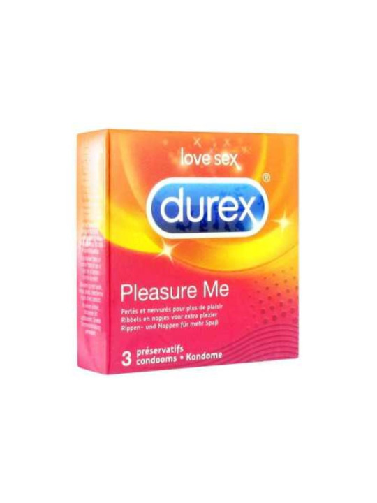 PRESERVATIF  DUREX PLEASURE ME BT/3
