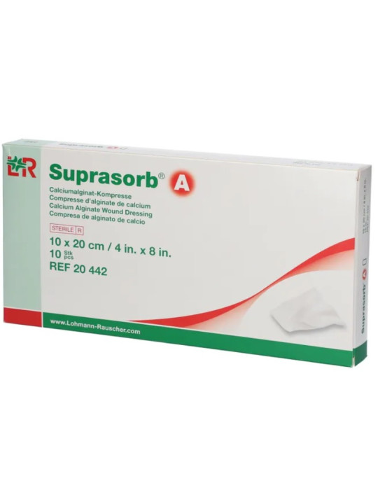 SUPRASORB A COMPRESSE 10CMx20CM BT10/ REF:20442