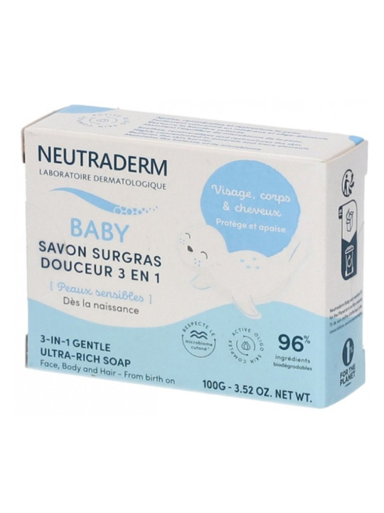 NEUTRADERM SAVON SURGRAS DOUCEUR 3EN1 100 GR