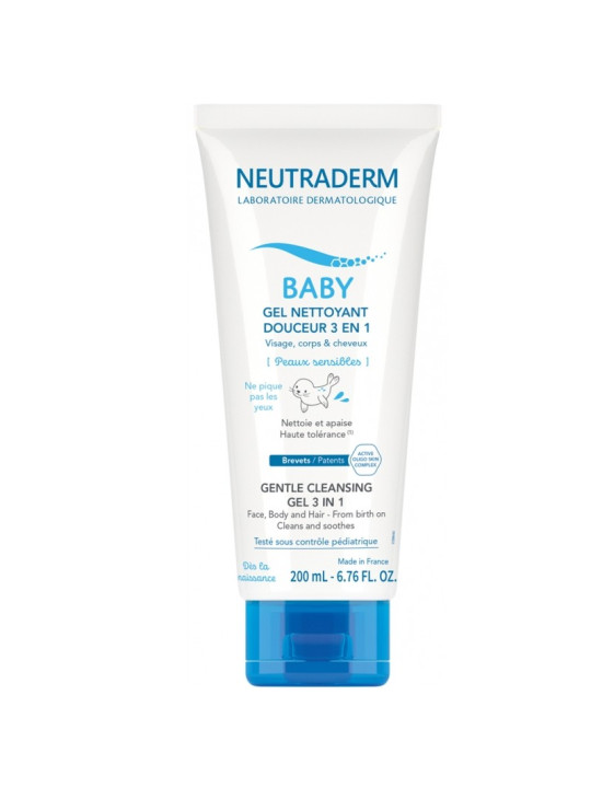 NEUTRADERM Gel Nettoyant Douceur 3en1 200 ML